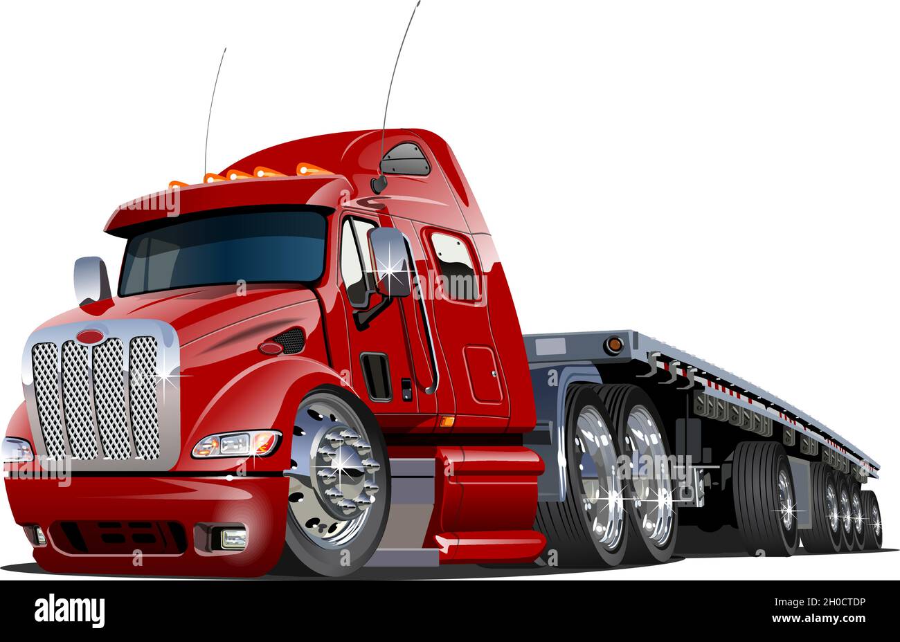 Cartoon Semi Truck Images Fresh Cartoon Semi Truck Available Eps 10 Vector format Separated by Groups