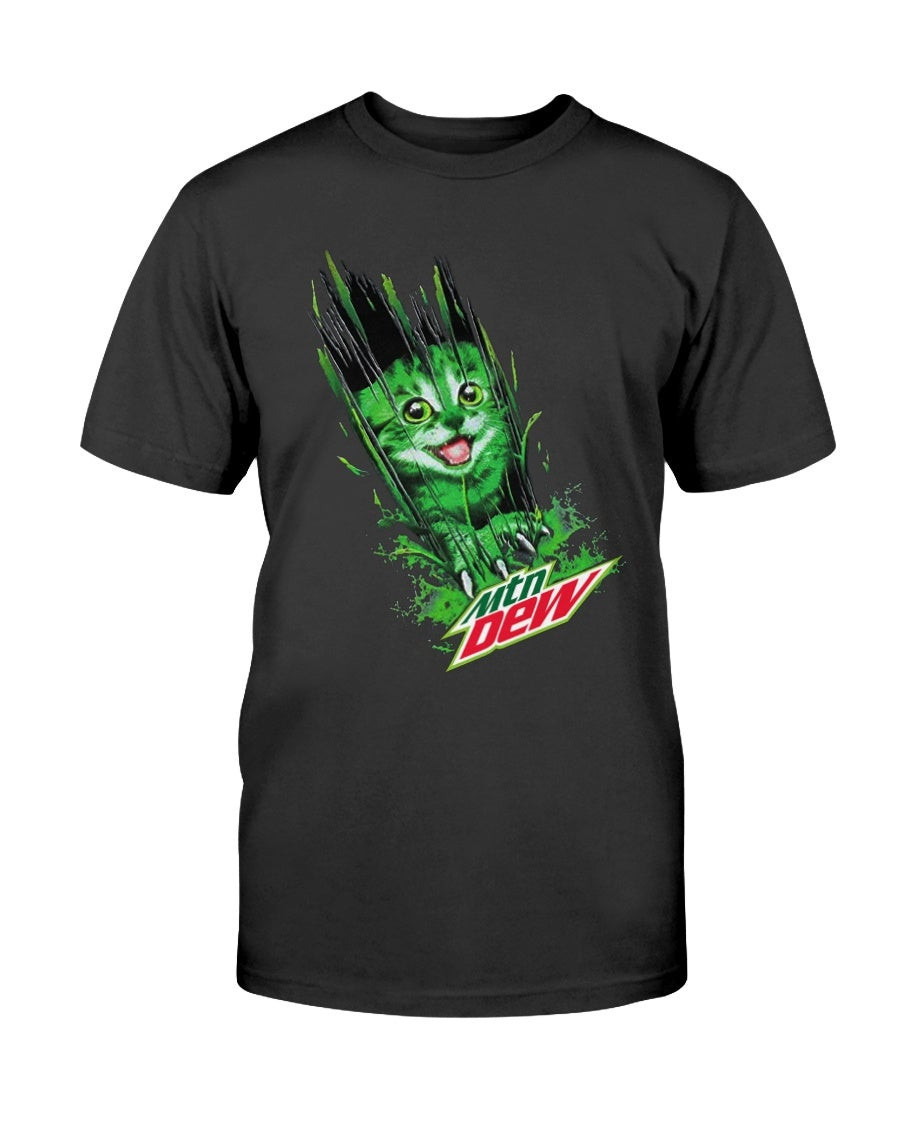 Cat Mountain Dew Shirt Unique Mountain Dew Stanystore