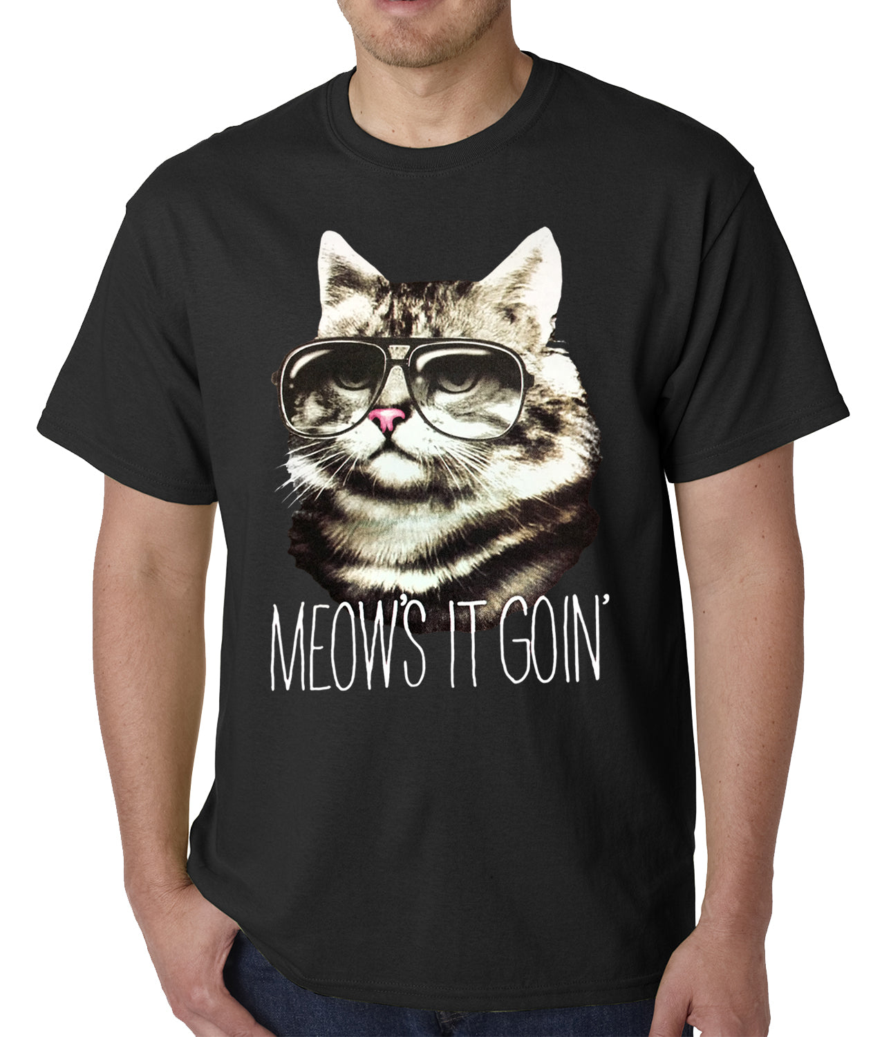 Cat Shirts for Men Elegant Meow S It Going Funny Cat Mens T Shirt – Bewild