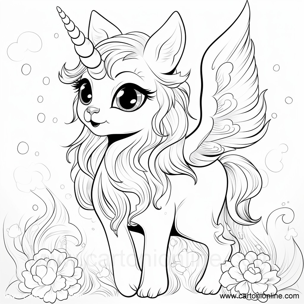 Cat Unicorn Coloring Page Inspirational Cat Unicorn Coloring Pages Animal Coloring Vrogue