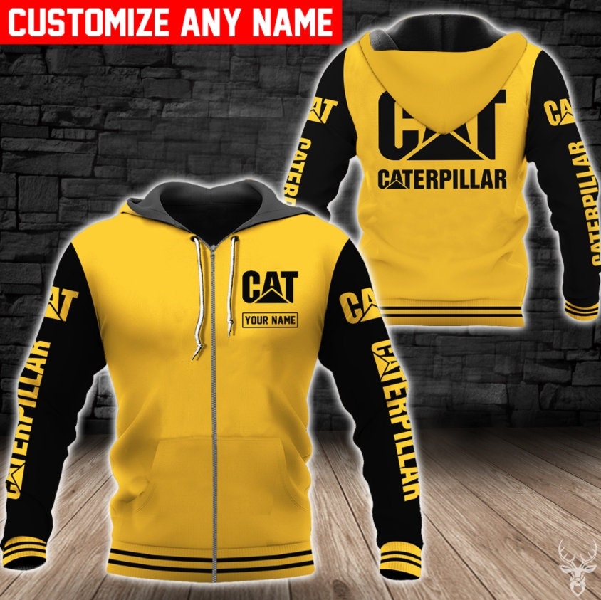 Caterpillar Zip Up Hoodie Inspirational Caterpillar Heavy Equipment Hoo Zip Hoo Caterpillar