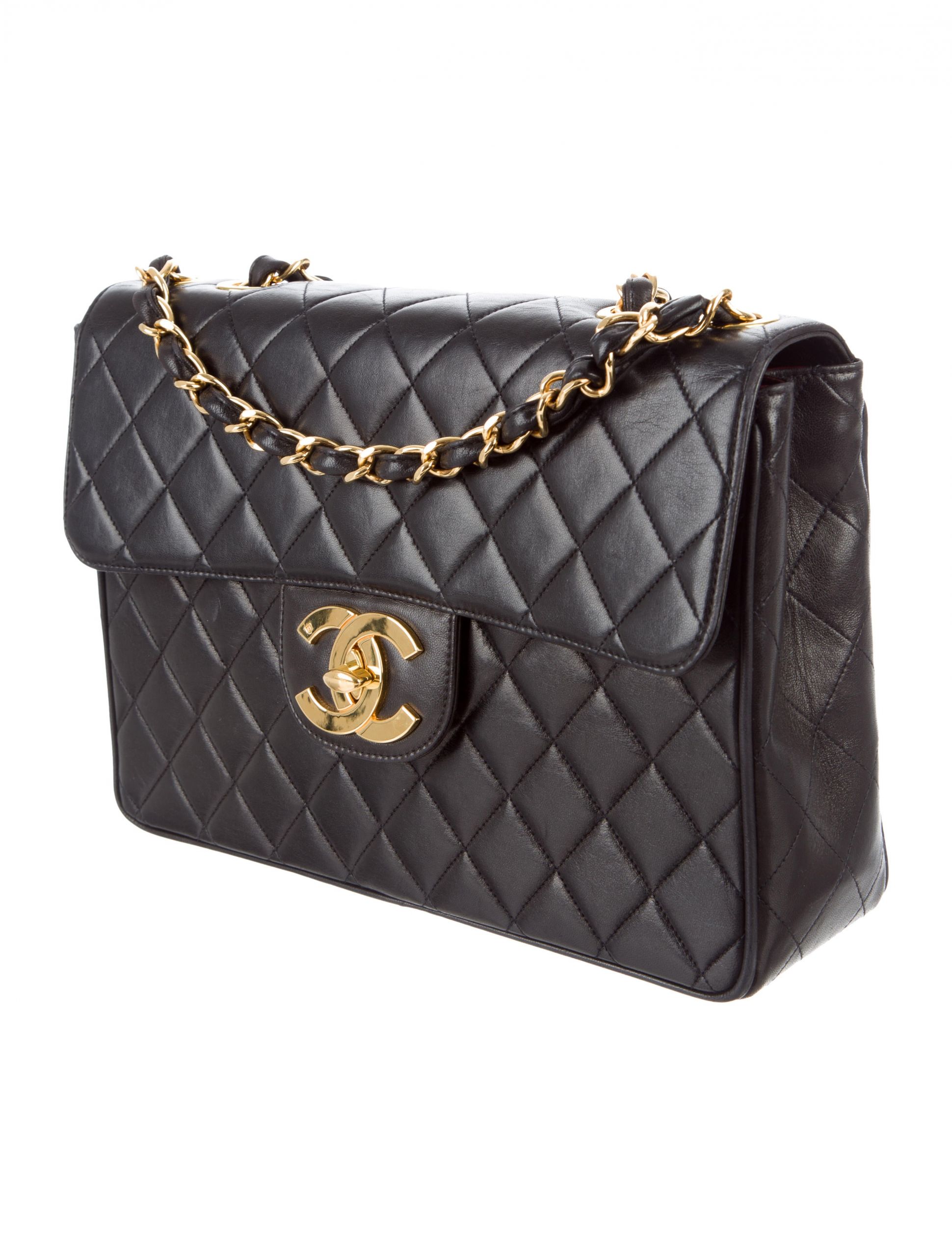 Chanel Classic Flap Bag Awesome Chanel Vintage Classic Jumbo Flap Bag Handbags Cha