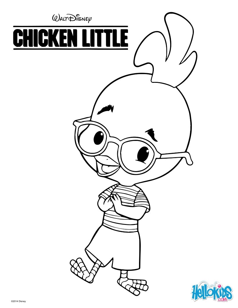 Chicken Little Coloring Pages Best Of Chicken Little Coloring Pages Hellokids