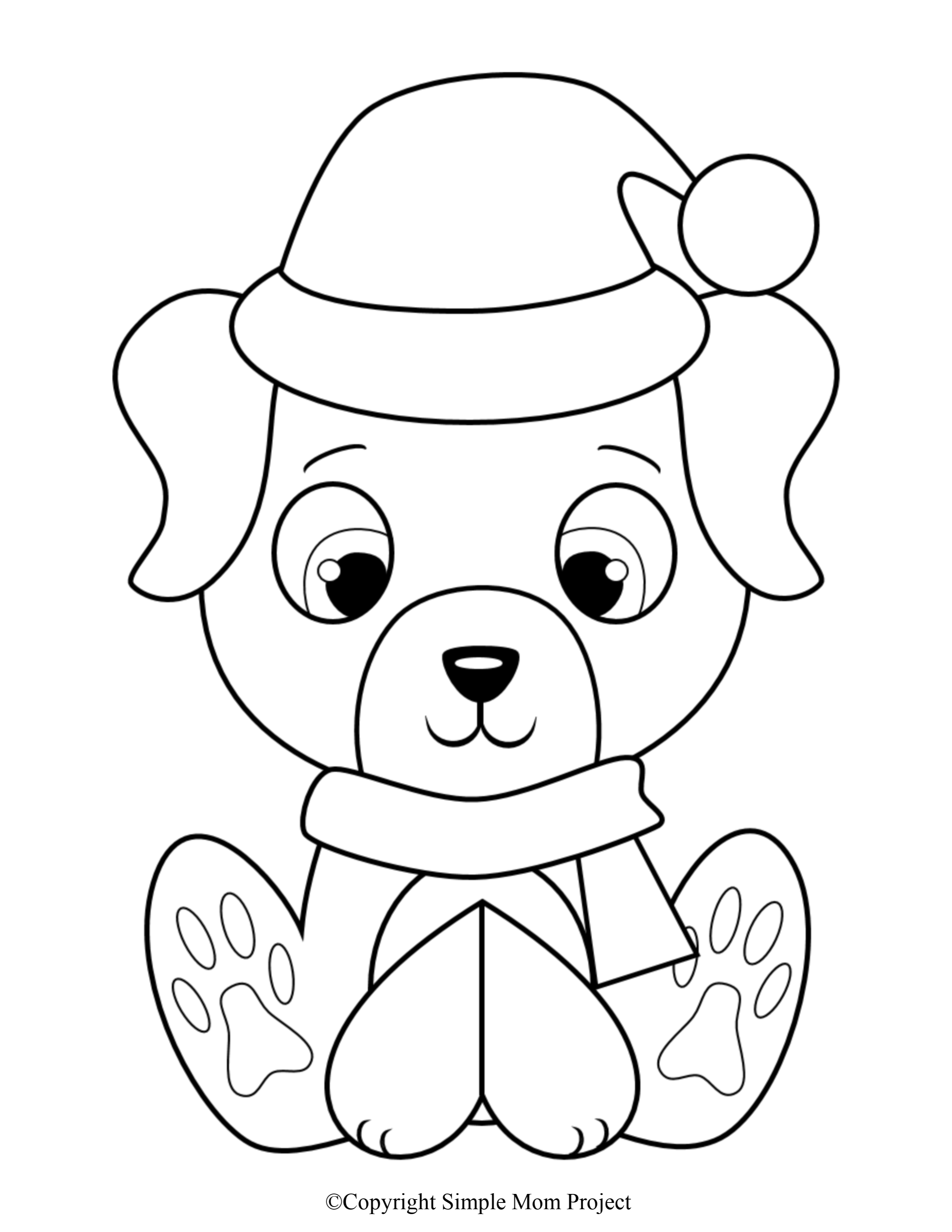 Christmas Dog Coloring Sheet Elegant Free Printable Christmas Coloring Sheets for Kids and Adults Simple