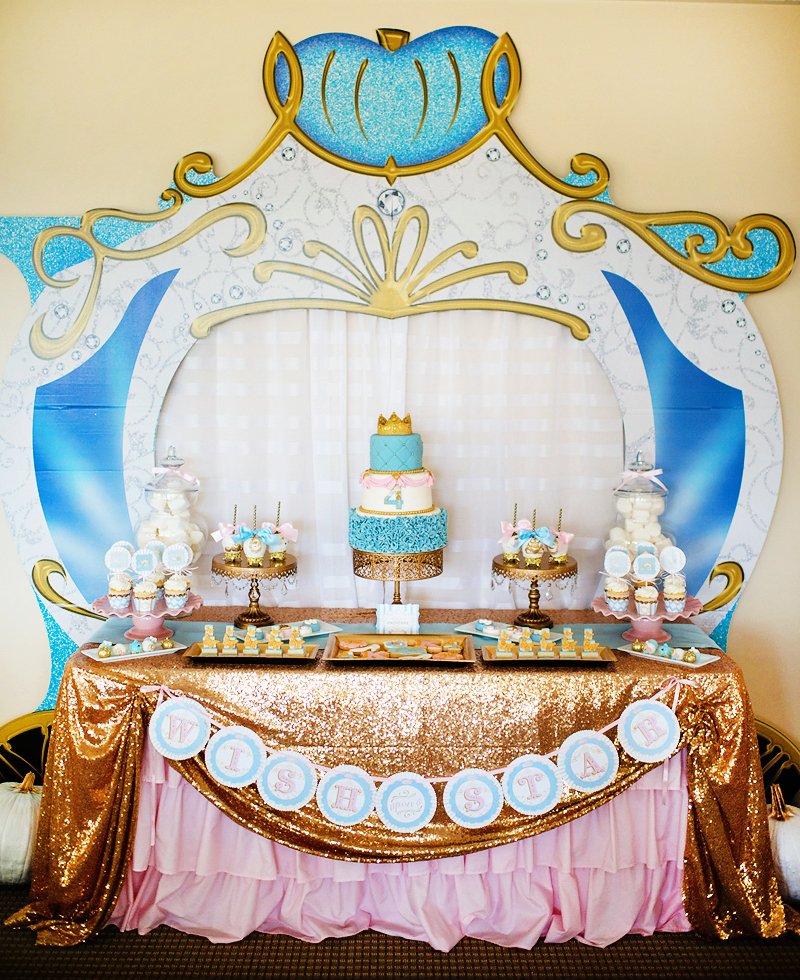 Cinderella theme Party Luxury &quot;a Dream E True&quot; Glamorous Cinderella Birthday Party Hostess with