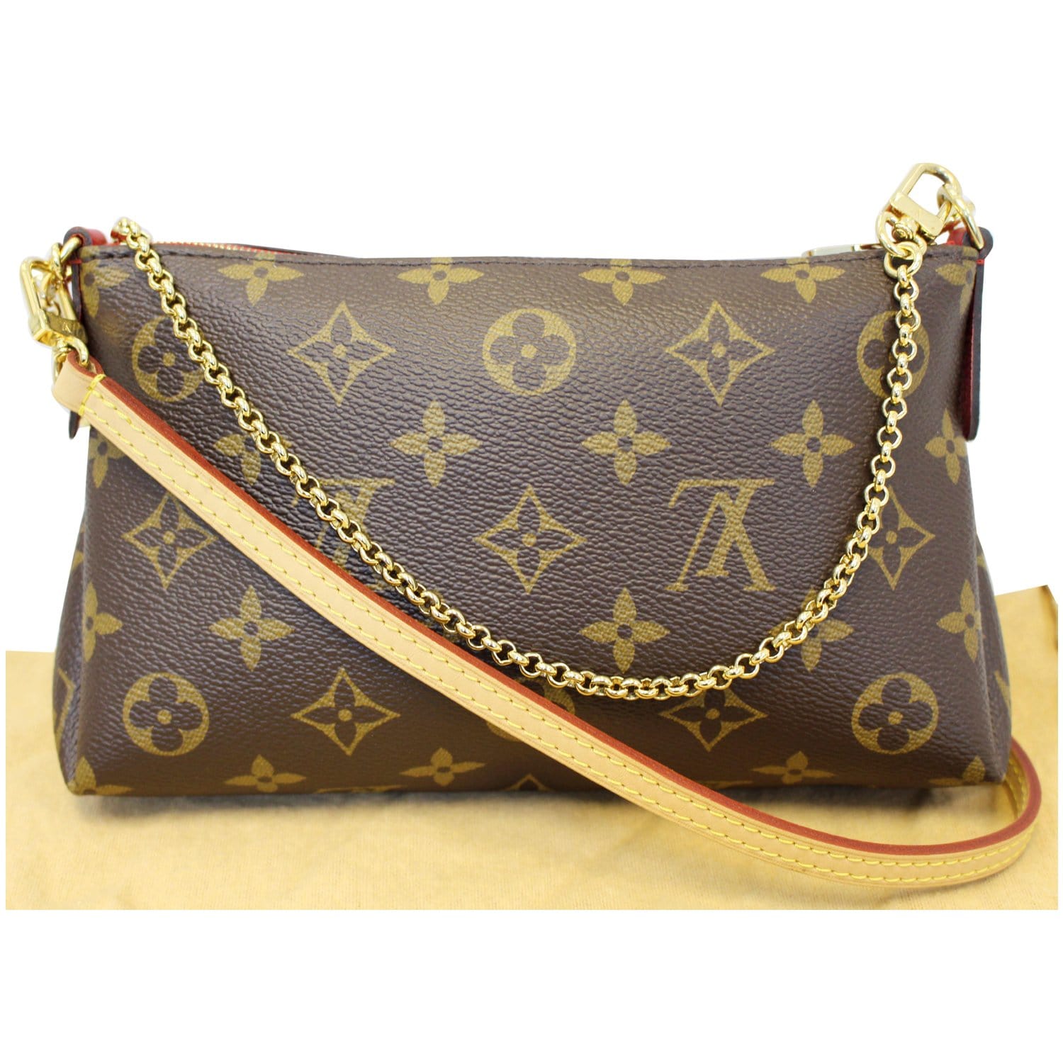 Clutch Louis Vuitton Best Of Louis Vuitton Pallas Monogram Canvas Clutch Crossbody Bag Brown