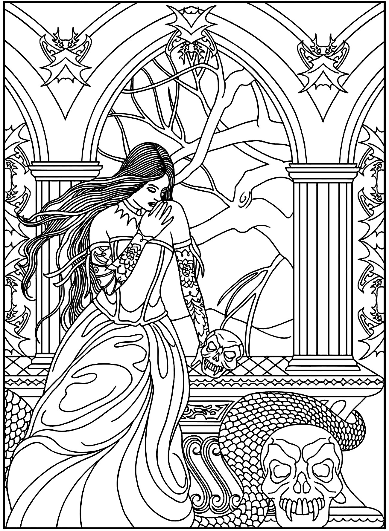 Coloring Book Fantasy Awesome Detailed Fantasy Coloring Pages at Getcolorings