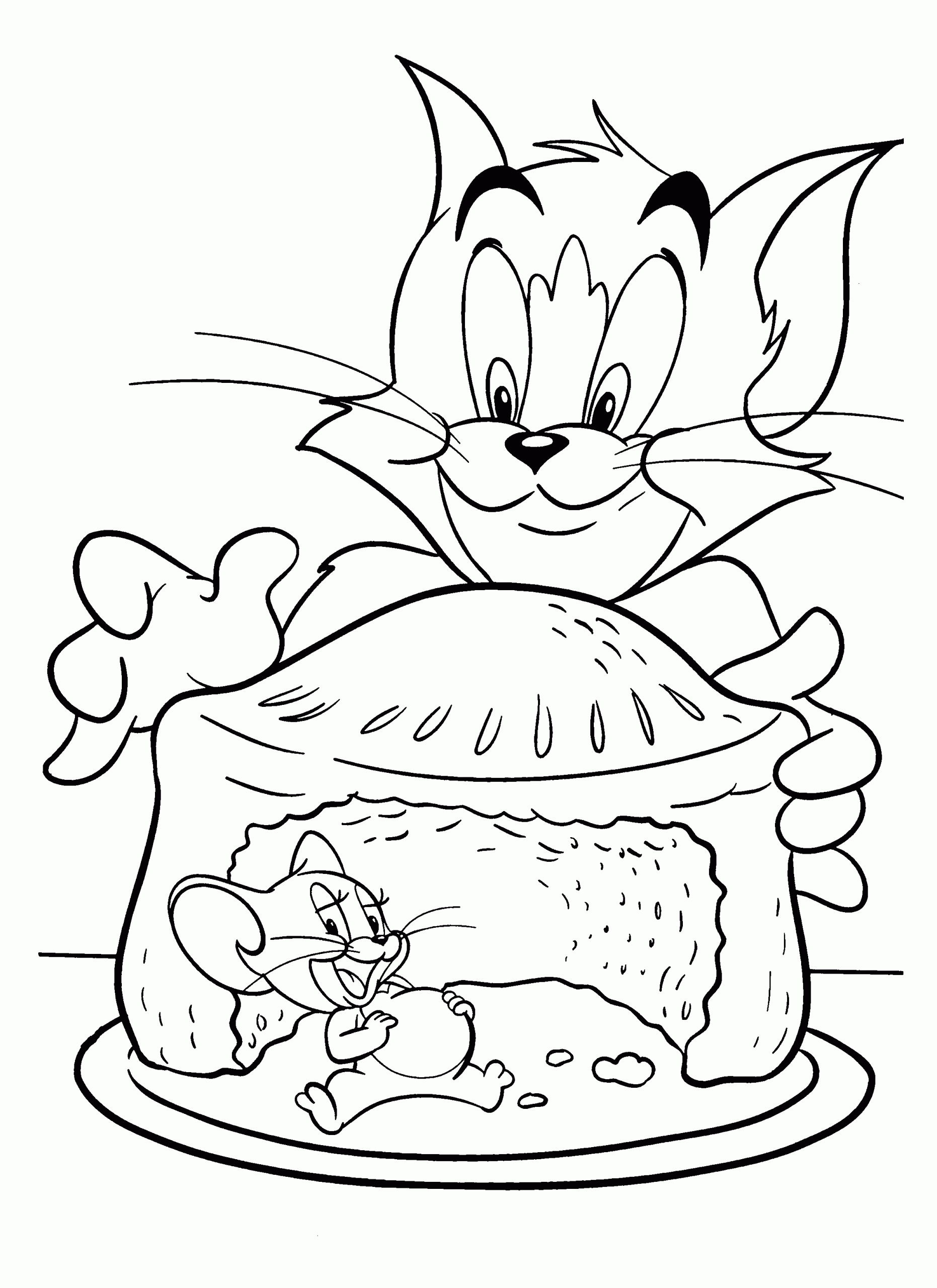 Coloring Book tom and Jerry Elegant Free tom and Jerry Coloring Page to Print tom and Jerry Coloring