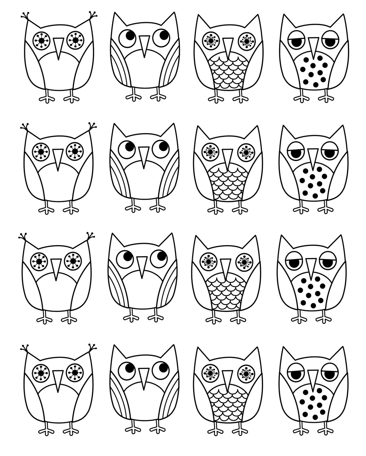 Coloring Page Owl Fresh Free Printable Owl Coloring Pages for Kids