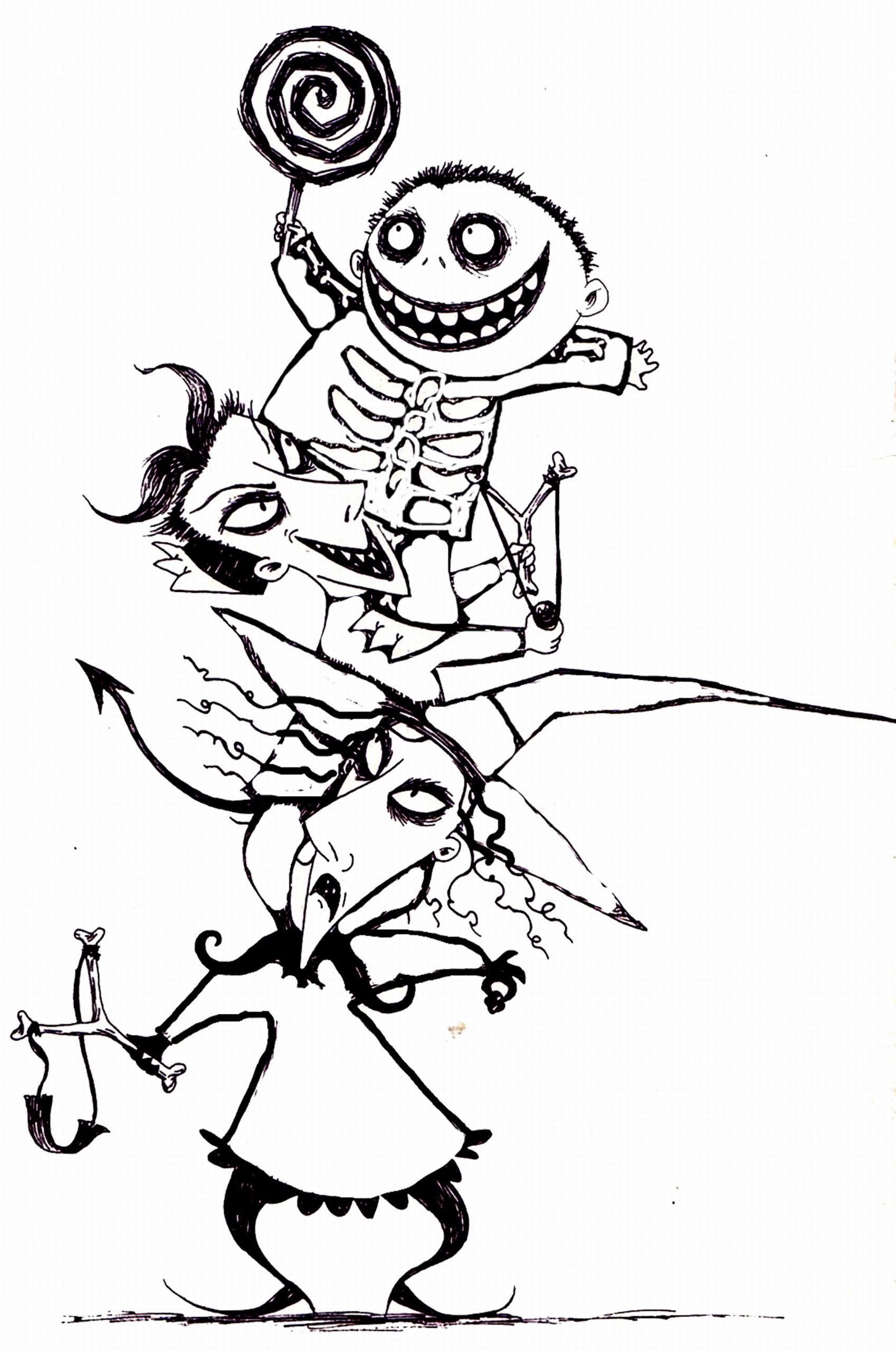 Coloring Pages Nightmare before Christmas Unique Free Printable Nightmare before Christmas Coloring Pages Best