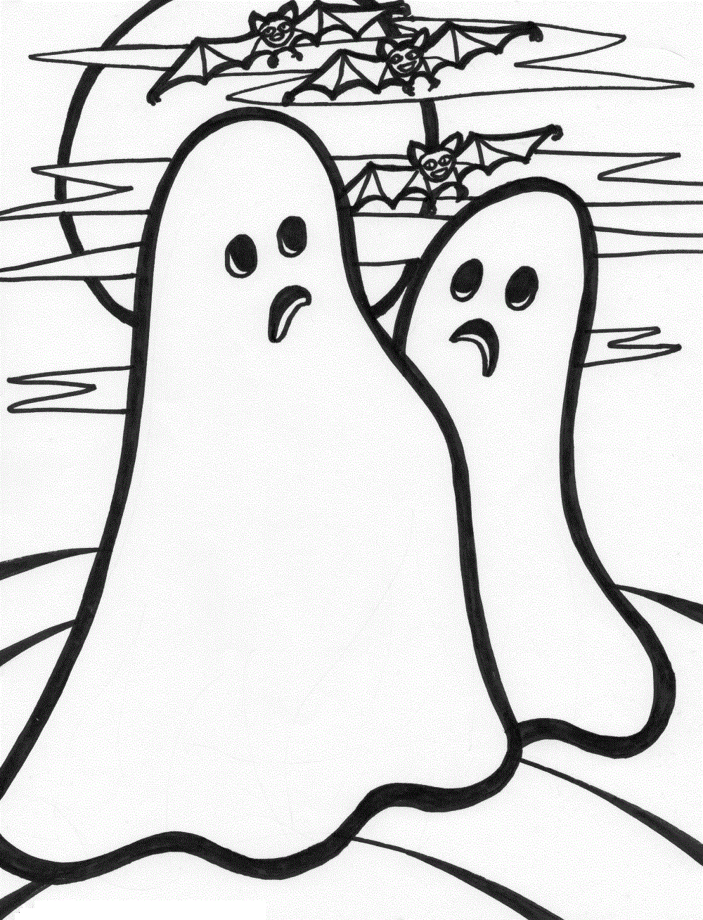 Coloring Pictures Of Ghosts Lovely Free Printable Ghost Coloring Pages for Kids