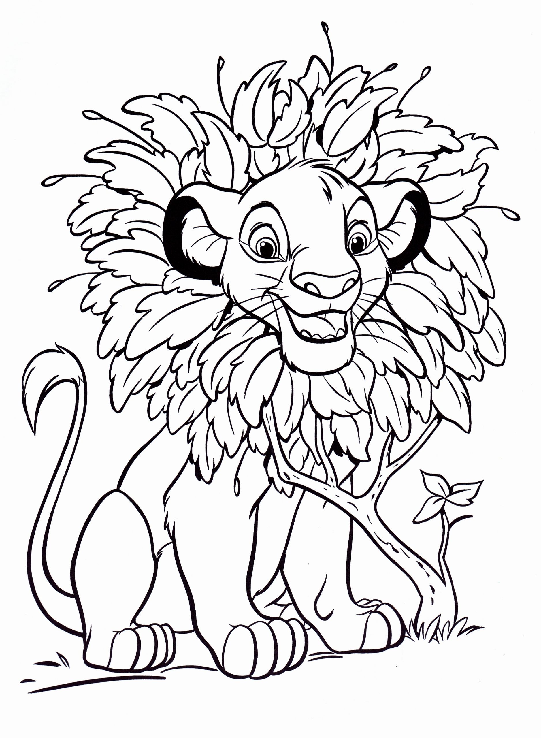 Colouring Pages Online Awesome Free Printable Simba Coloring Pages for Kids