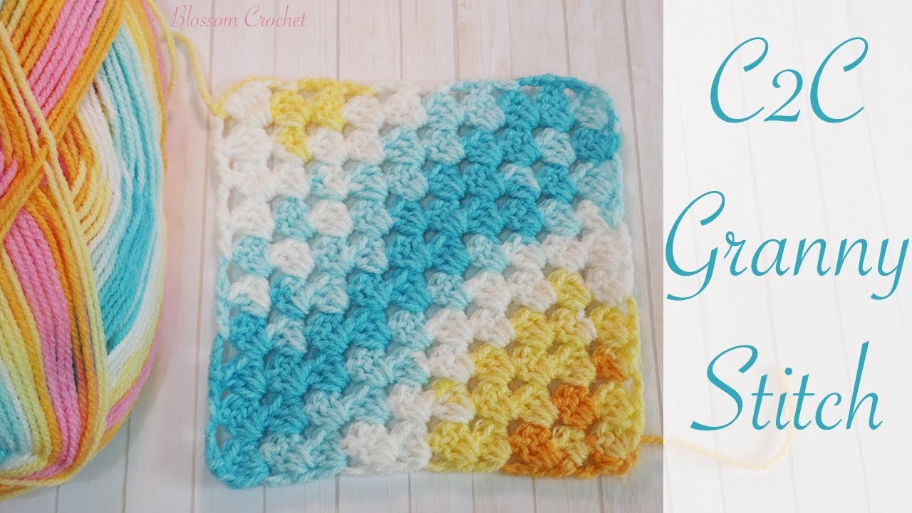 Corner to Corner Granny Square New Easy Crochet Corner to Corner Granny Square Blanket