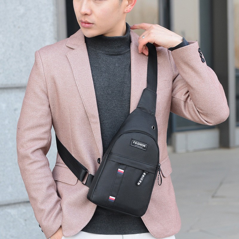 Cross Chest Bag Luxury Hh Korean Fashion Canvas Sling Shoulder Cross Bag Mens Chest Cross Body