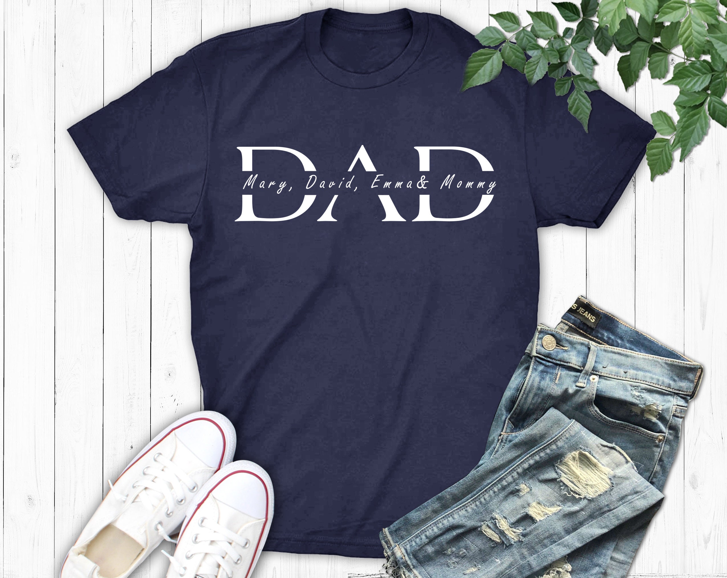 Custom Dad Shirts Beautiful Dad Shirt Custom Names Daddy Shirt Fathers Day Shirt Gift