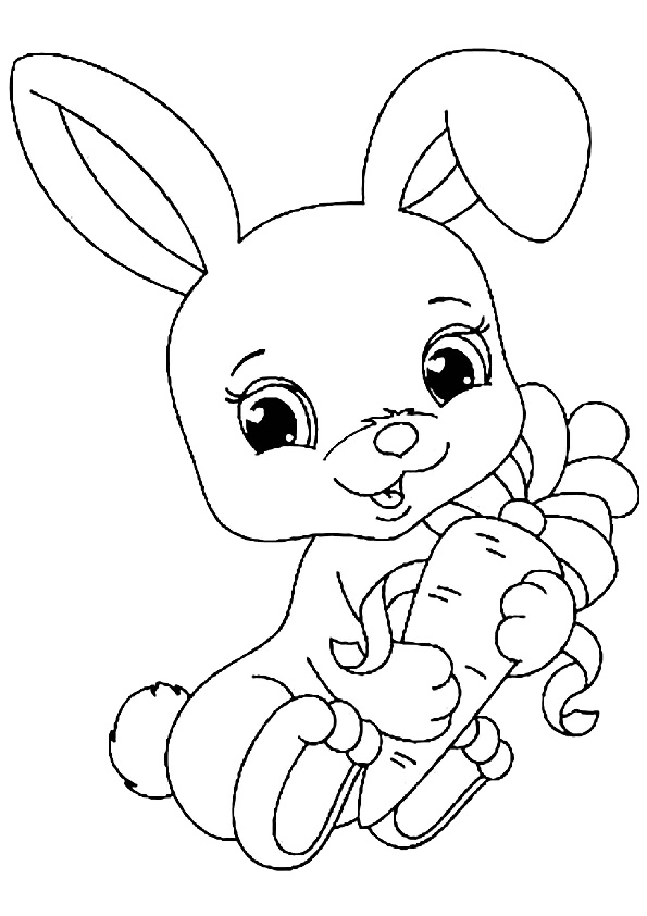 Cute Bunnies Coloring Pages Beautiful Cute and Adorable Baby Rabbit Coloring Pages Print Color Craft