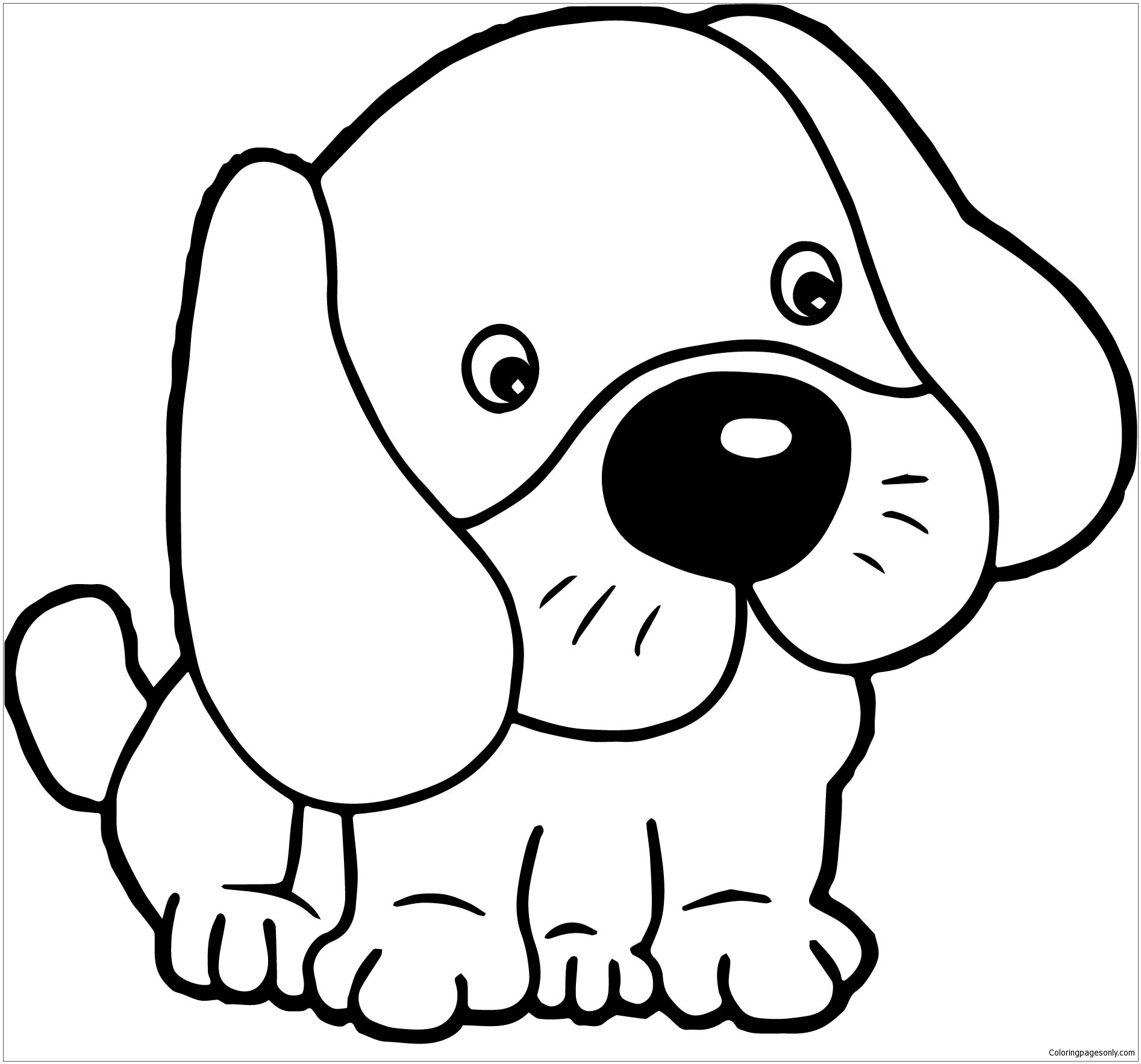 Cute Dog Coloring Sheets Fresh Puppy Dogs Cute Coloring Page Free Printable Coloring Pages