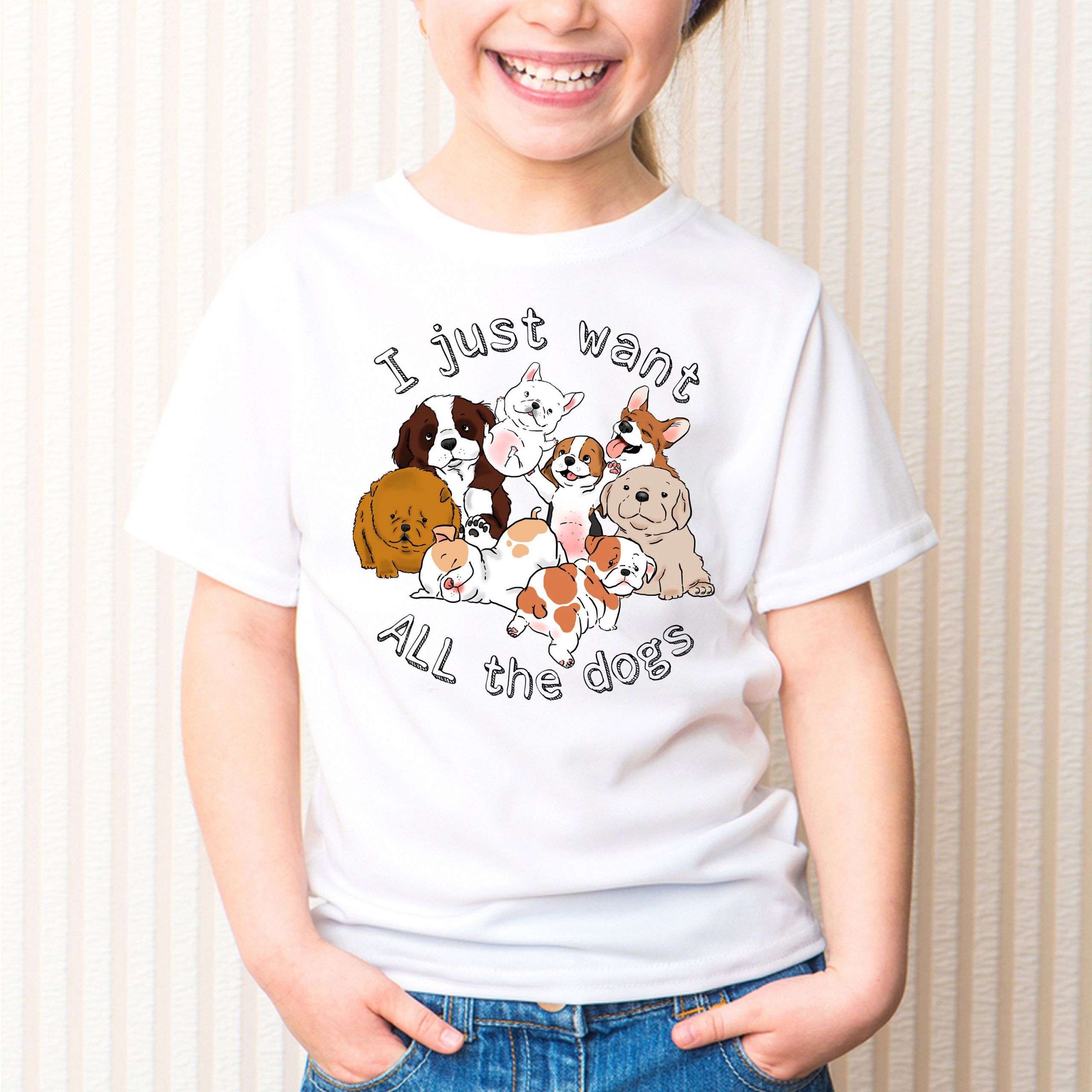 Cute Dog Shirts Lovely Kids Funny Dog T Shirt Funny Dog Shirt Cute Dog Shirt Puppy Etsy Uk