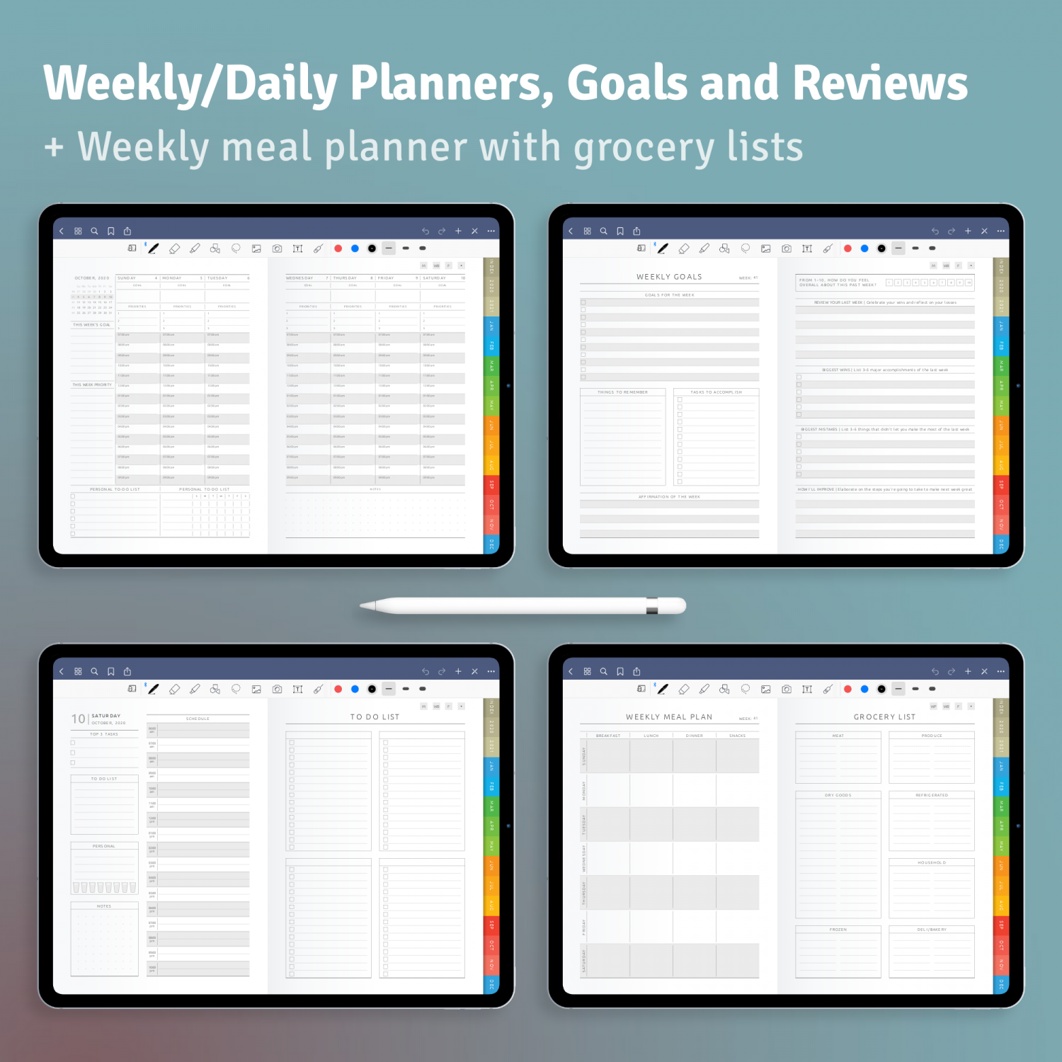 Daily Digital Planner Inspirational Download Daily Digital Planner Pdf for Goodnotes Ipad