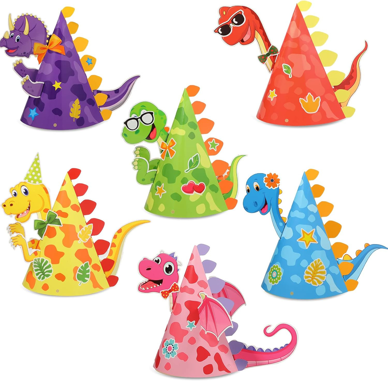 Dinosaur Party Hat Best Of Amazon 12 Pieces Diy Dinosaur Party Hats Birthday Party Cone Hats