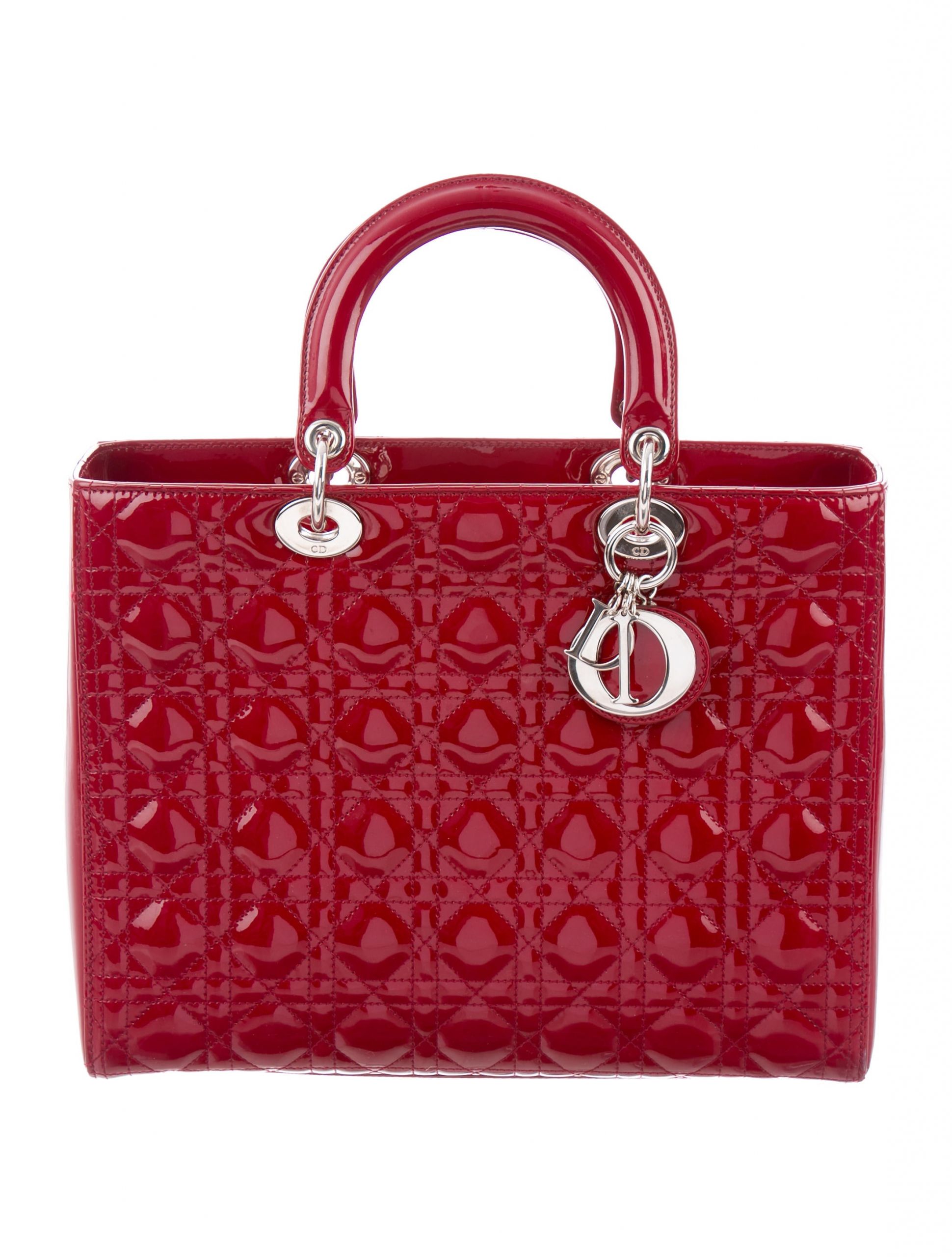 Dior Bags Women Luxury Christian Dior Lady Dior Bag Red Satchels Handbags Chr