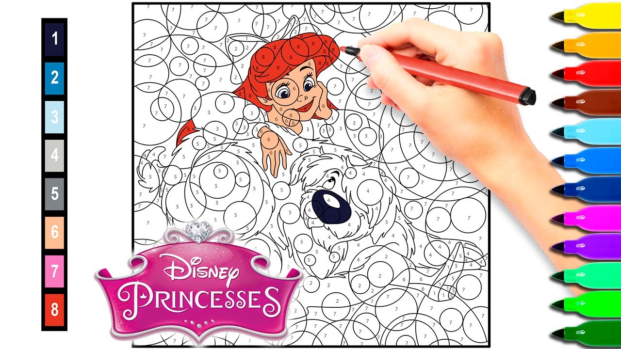 Disney Mystery Coloring Book by Numbers Beautiful How to Color by Number Mystery Disney Coloring Book