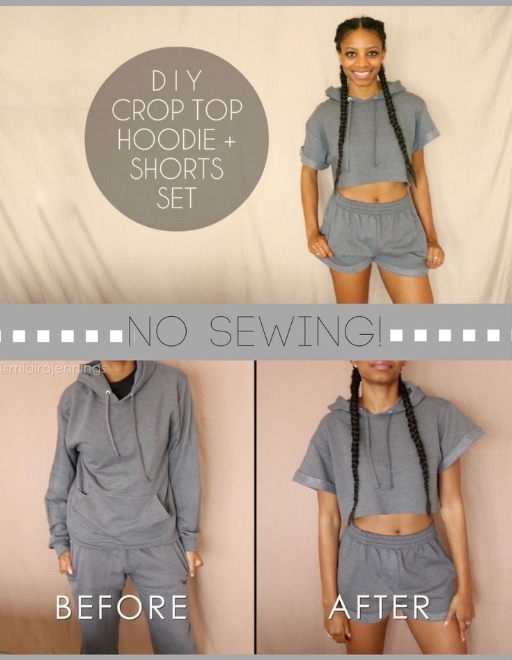 Diy Cropped Hoodie Elegant Easy Diy Transformation Of A Basic Hoo &amp; Sweatpants Into A Cute Crop