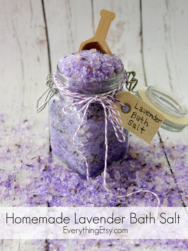 Diy Lavender Bath Salts Inspirational Homemade Lavender Bath Salt Tutorial Everythingetsy