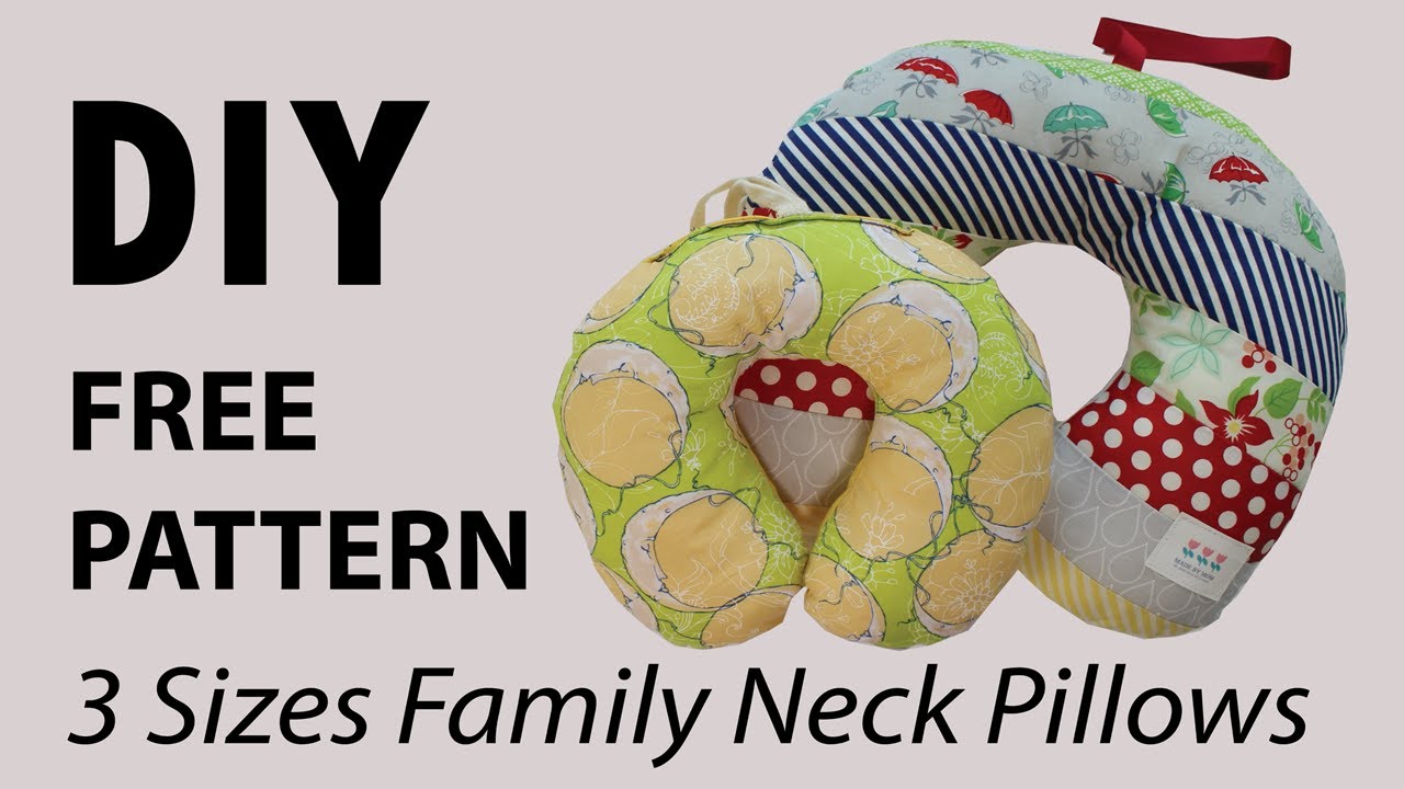 Diy Neck Pillow Lovely Diy Free Pattern 3 Sizes Family Neck Pillows Pdf Pattern