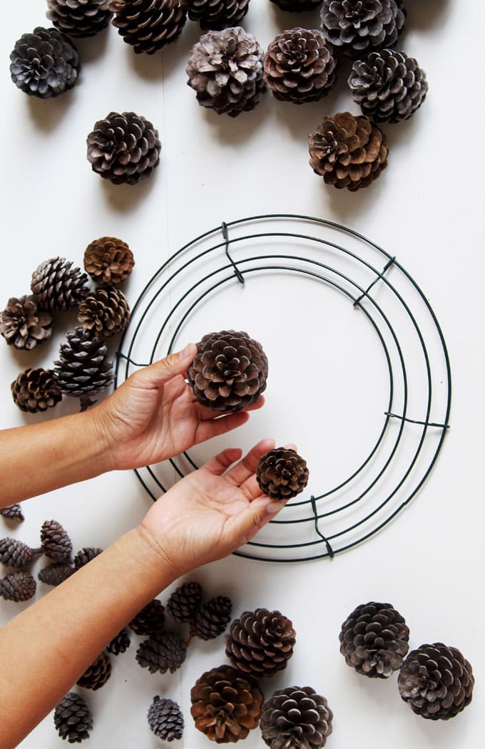 Diy Pinecone Wreaths Unique Beautiful Fast &amp; Easy Diy Pinecone Wreath Improved Version A Piece