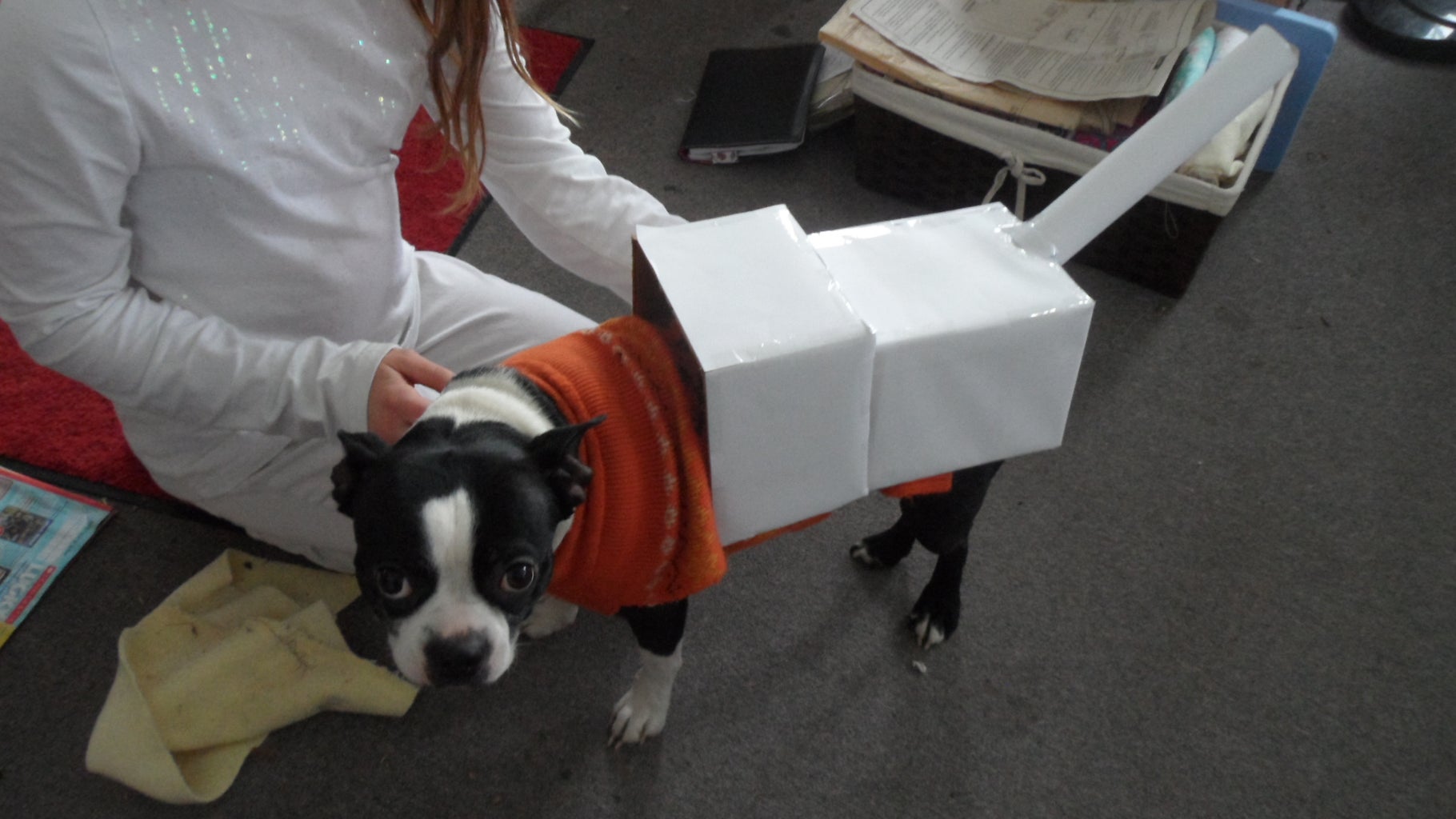 Dog Minecraft Costume Luxury How to Make A Minecraft Wolf Dog Costume 7 Steps Instructables