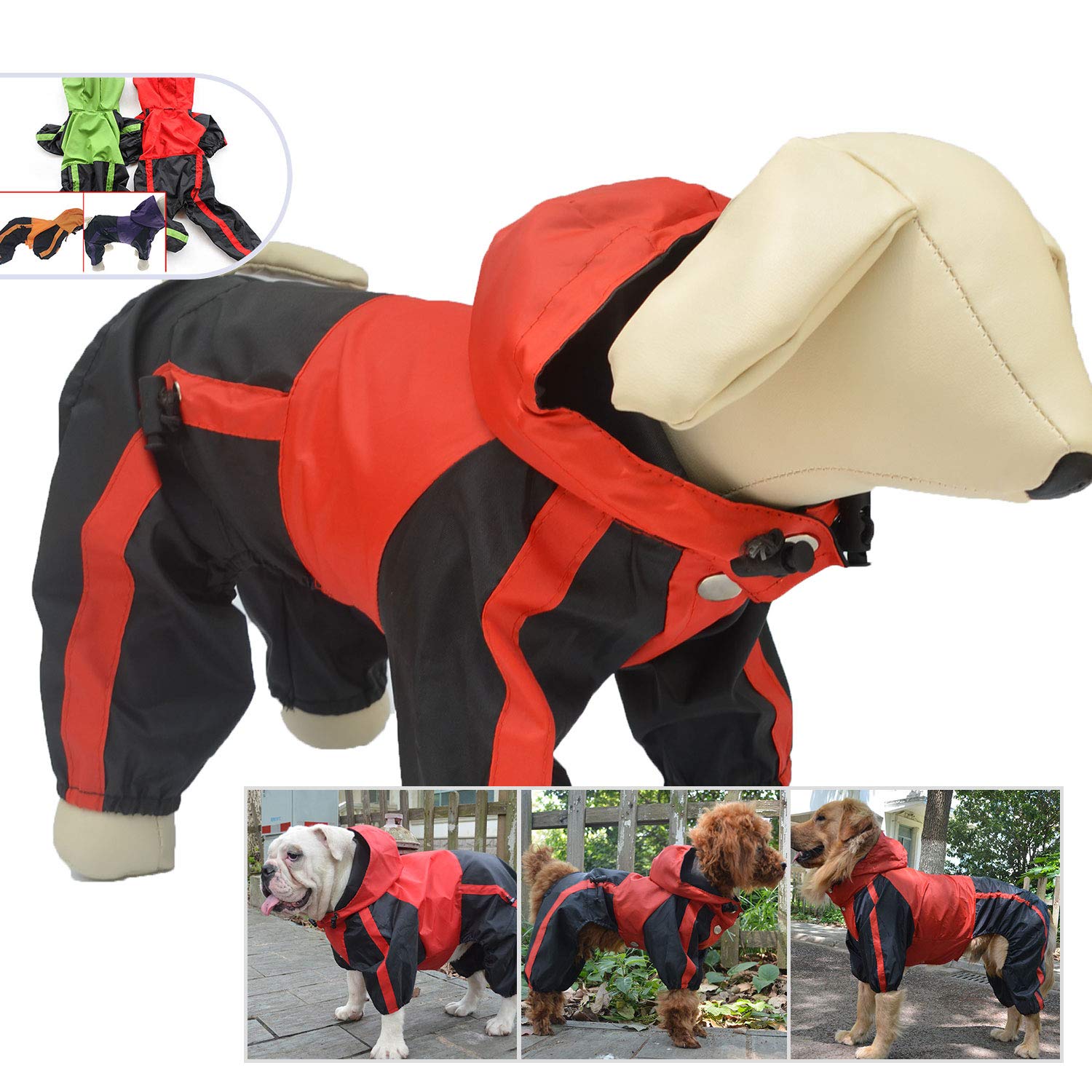 Dog Rain Coats with Hoods Beautiful Lovelonglong Dog Hooded Raincoat Small Dog Rain Jacket Poncho