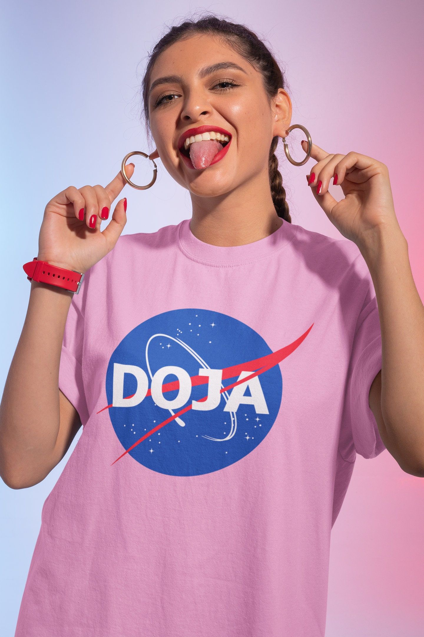 Doja Cat Nasa Shirt Elegant Doja Nasa Shirt Doja Cat Pink T Shirt Doja Cat Nasa Tee Etsy