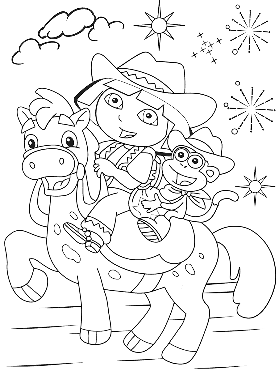 Dora Coloring Page Lovely Free Printable Dora the Explorer Coloring Pages for Kids