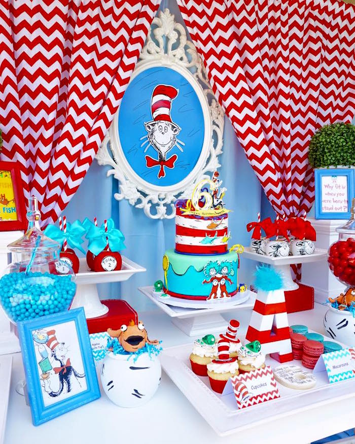 Dr Seuss Birthday Decorations Awesome Kara S Party Ideas Dr Seuss Birthday Party