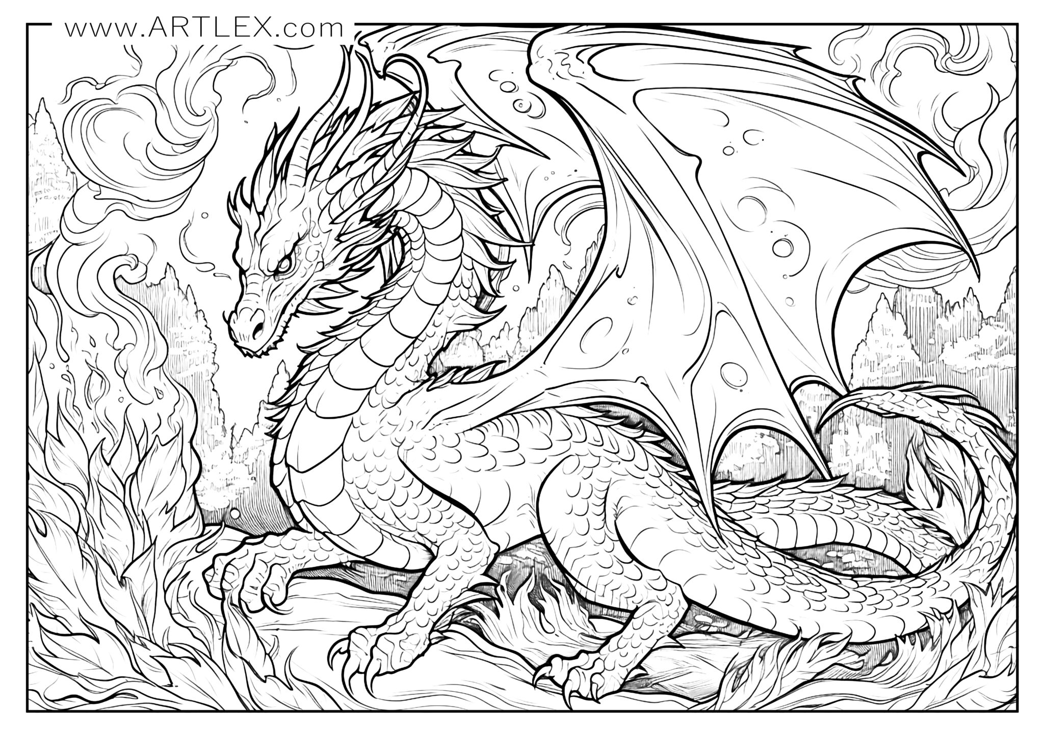 Dragon Coloring Pages Printable New 10 Free Dragon Coloring Pages Free Printable Artlex