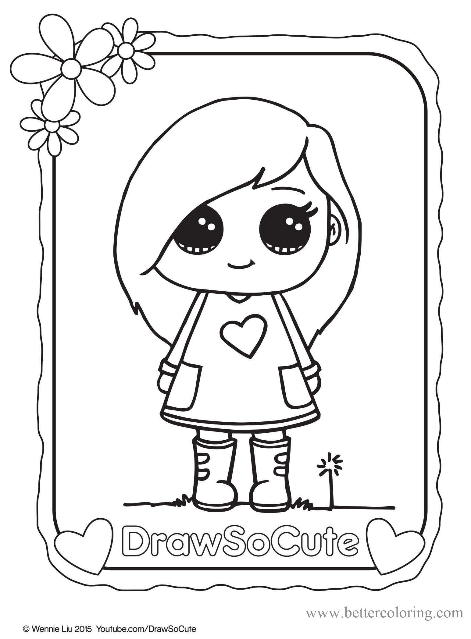 Drawing Coloring Book Elegant Draw so Cute Girl Coloring Pages Free Printable Coloring Pages