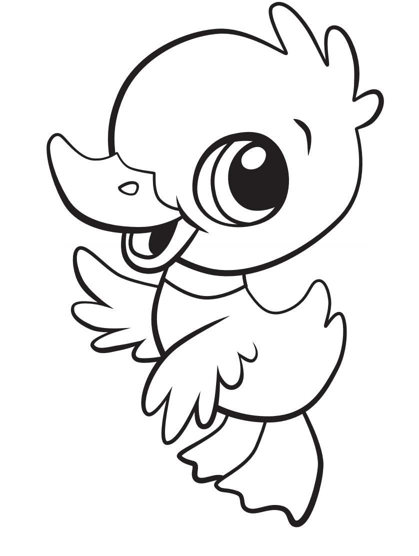 Duck Color Page Fresh Cute Baby Duck Coloring Page Free Printable Coloring Pages for Kids