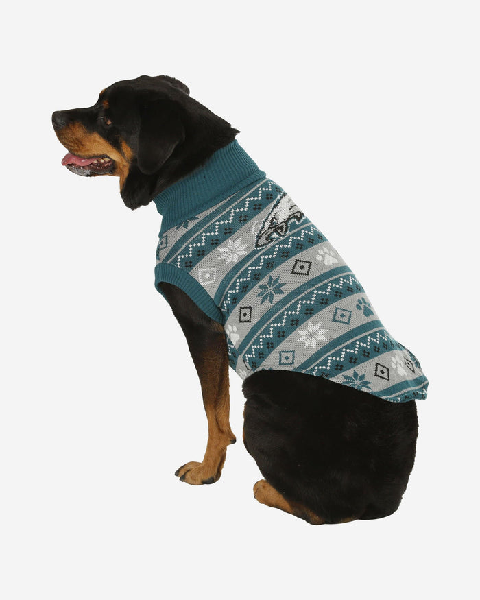 Eagles Sweater for Dogs Beautiful Philadelphia Eagles Knitted Holiday Dog Sweater Foco