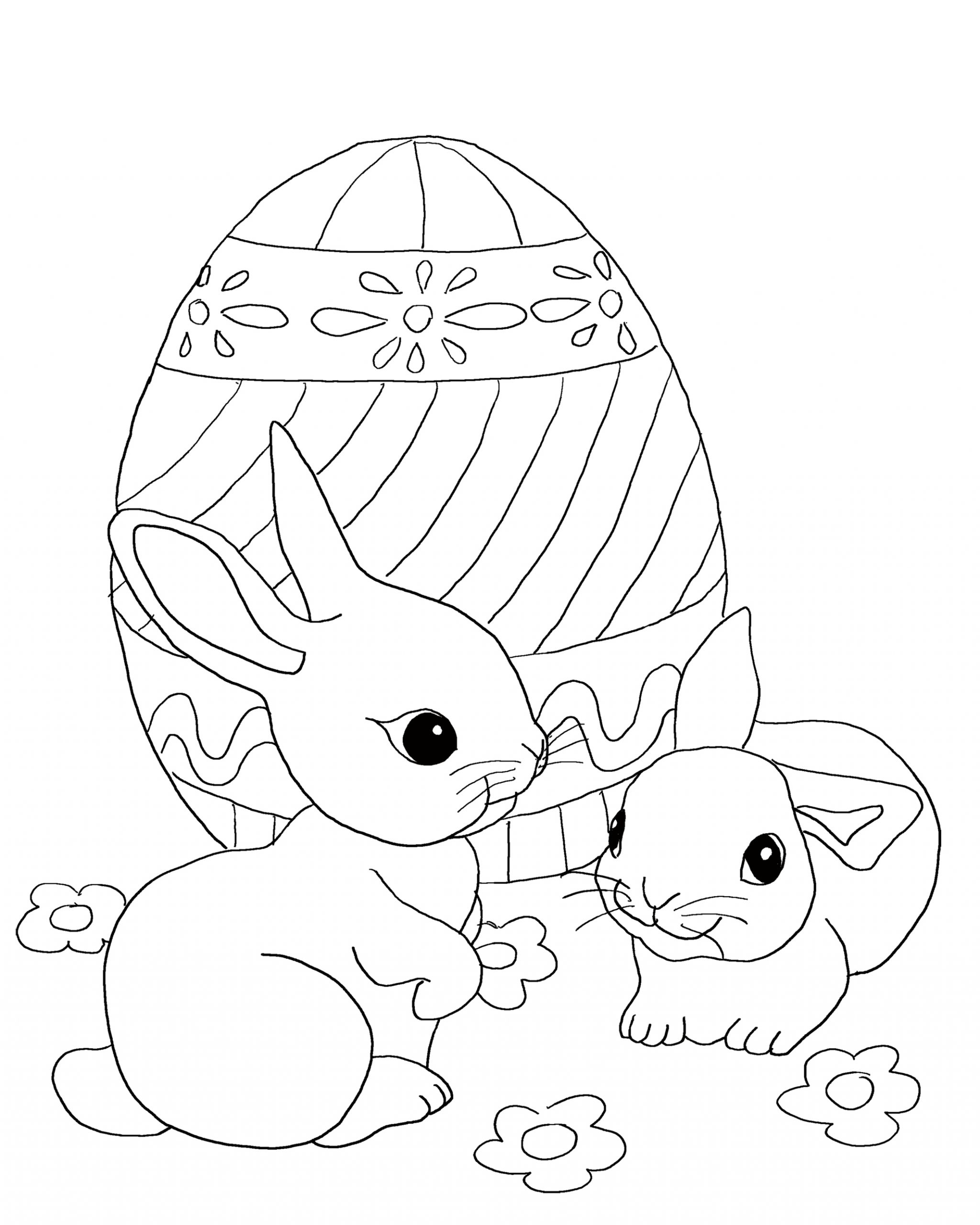 Easter Bunny Coloring Pictures Elegant Free Easter Coloring Pages for Kids High Printing Quality