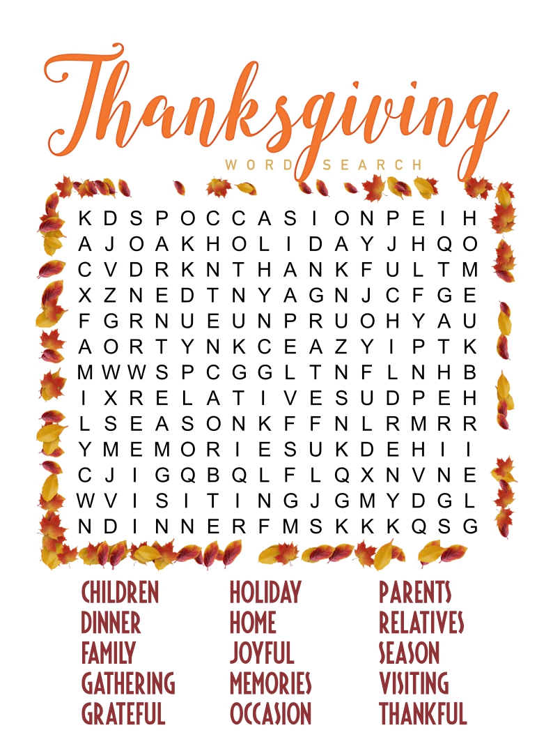 Easy Thanksgiving Word Search Best Of Easy Thanksgiving Word Search 10 Free Pdf Printables