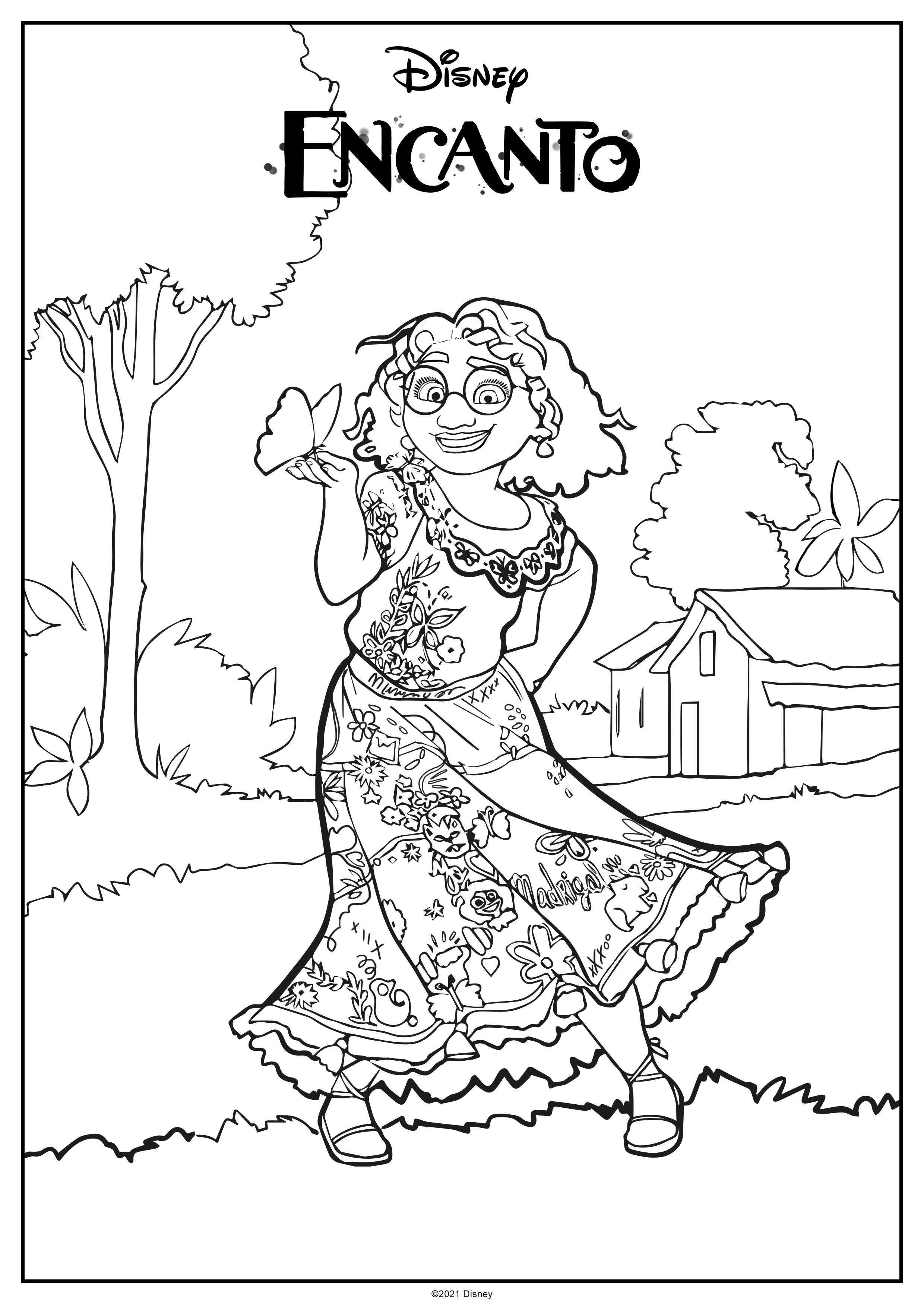 Encanto Color Sheets Elegant Encanto Printable Coloring Page