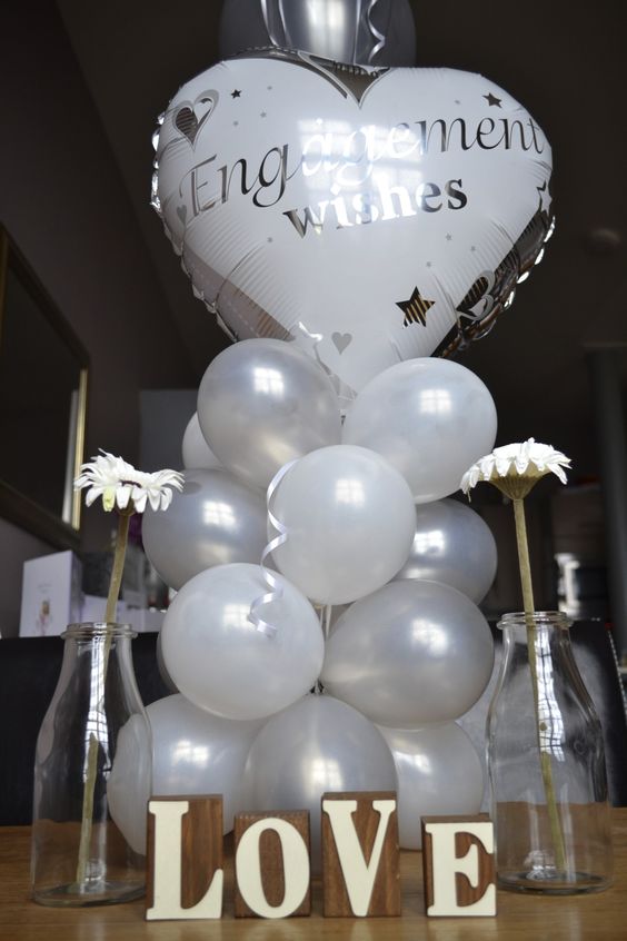 Engagement Balloon Decoration Awesome 20 Engagement Party Balloon Décor Ideas to Try Shelterness