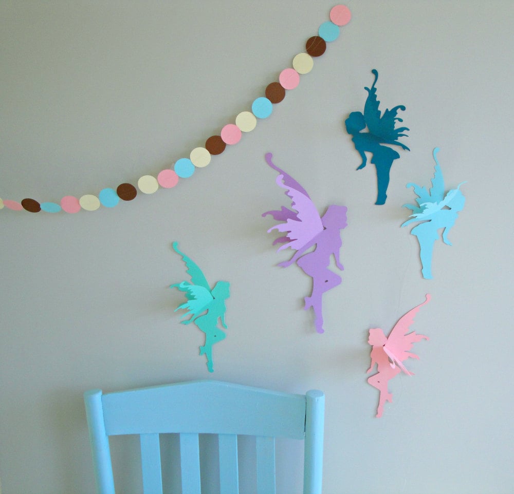 Fairy Wall Decor New 3d Fairy Wall Art Wall Decals Wall Decor by Goshandgolly On Etsy