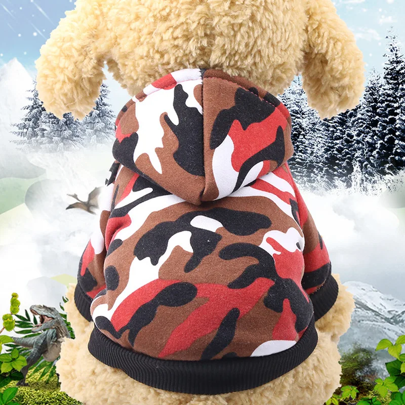 Fall Dog Clothes Awesome Camouflage Dog Coats Clothing for Small Dogs Apparel Shirts Costumes