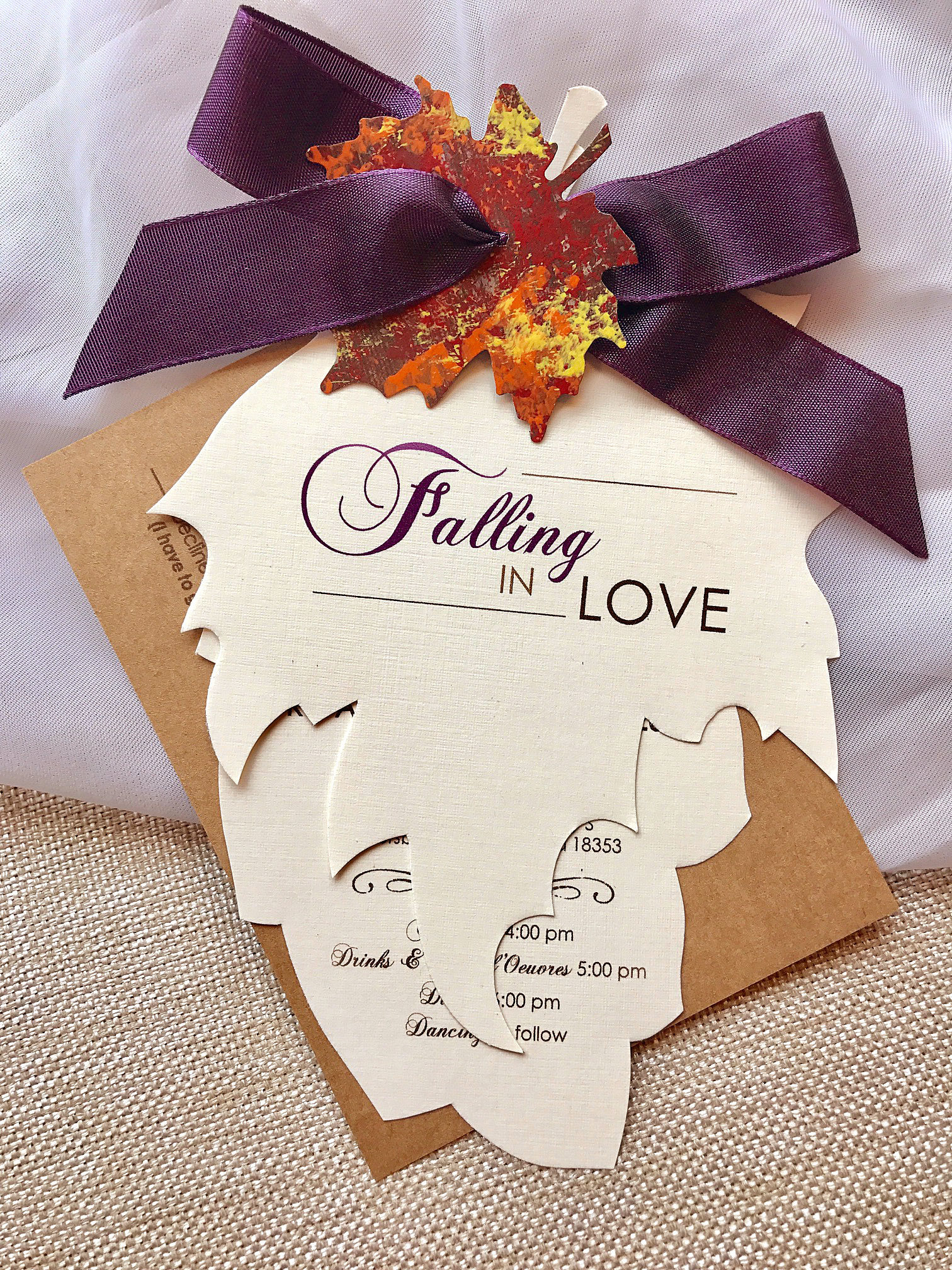 Fall Wedding Invitations New Fall Wedding Invitation 12 Examples