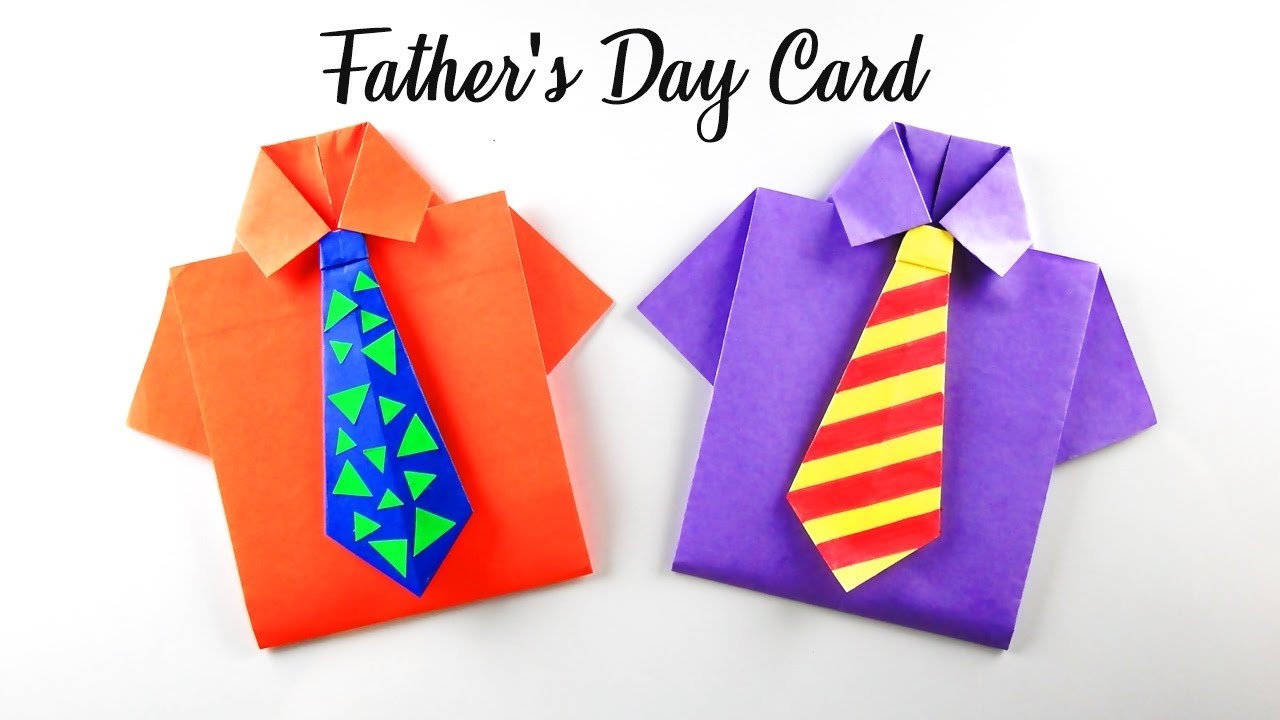 Father&amp;#039;s Day origami Unique Diy Father S Day Greeting Card Ideas