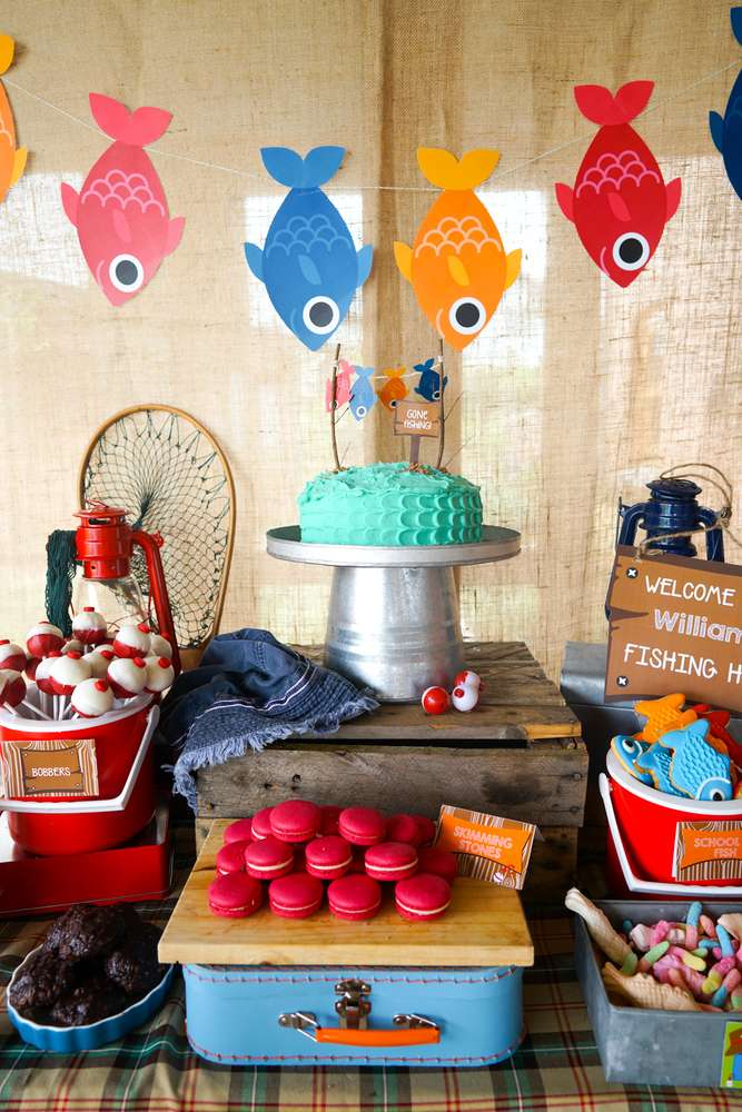 Fishing themed Birthday Party New This Cute and Colorful Fishing Party is Perfect for All Ages – Party Ideas