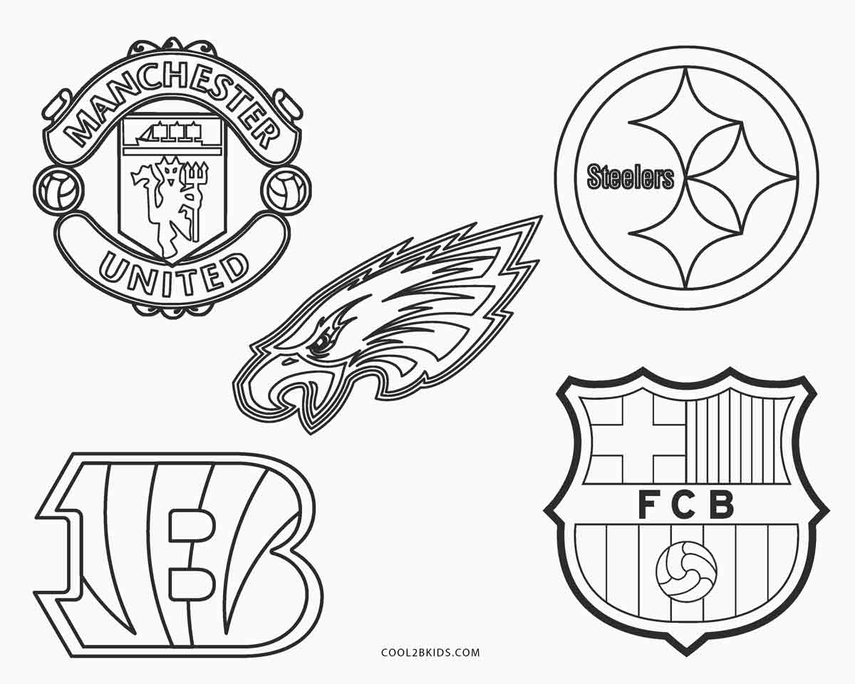 Football Logo Coloring Pages Unique Free Football Logo Coloring Pages