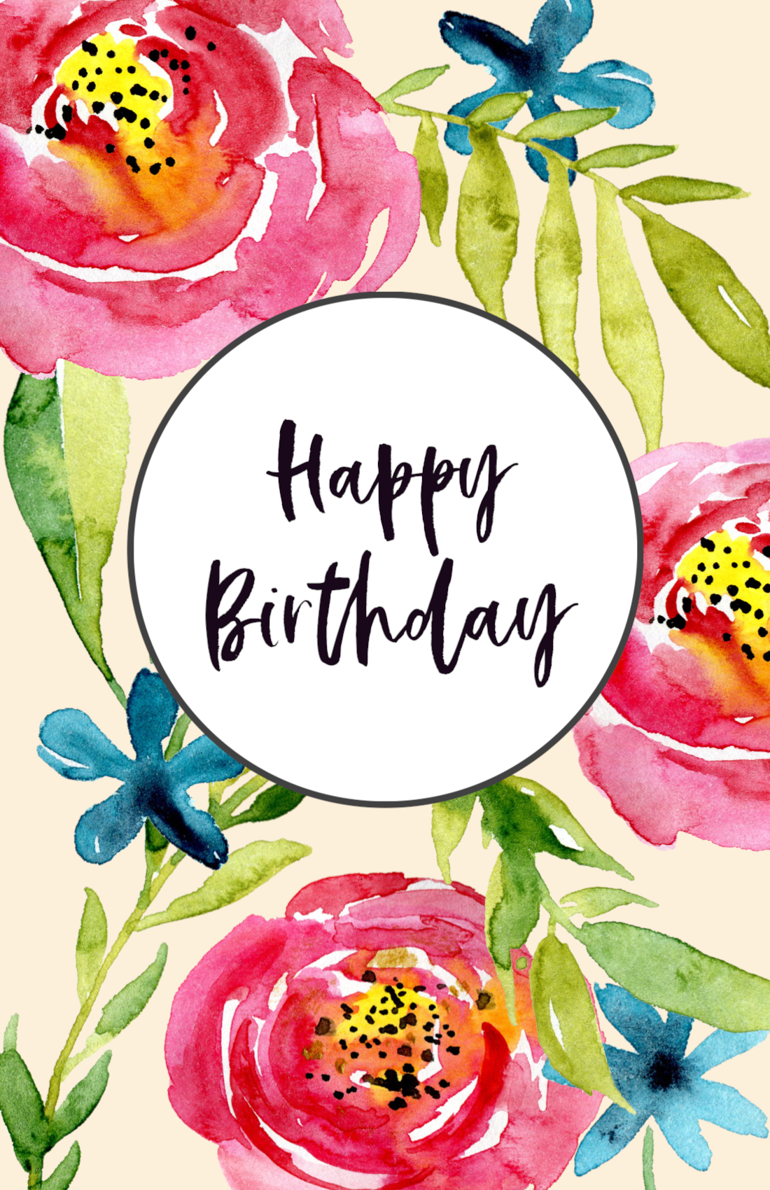 Free Happy Birthday Greetings Awesome Free Printable Birthday Cards Paper Trail Design